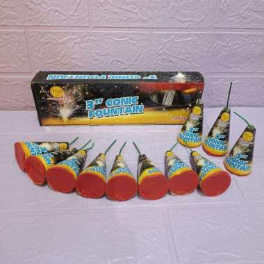 Kembang api air mancur conic 3" isi 12pcs/Mainan kembang api