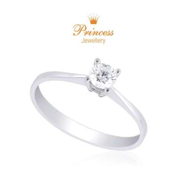 Cincin Solitaire Berlian GIA Sertifikat Princess Jewellery - GIA