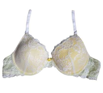 Bra Yellow With Lace Light 34B