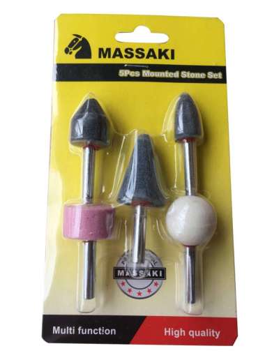 Mata Batu set Gerinda Angin 5 pcs MASSAKI