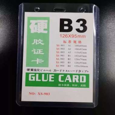 Plastik Bed ID Card Tebal/ Card Case A3 Melintang/ B3 Tegak B3 (Tegak)
