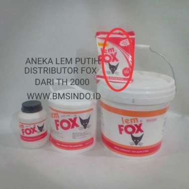 lem putih fox / fox putih pvac kantong merah 700 gram Multicolor