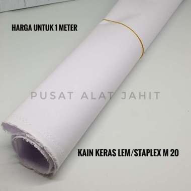 kain keras semprot kerah staflex staplek lem tebal m20 per 1 meter Multicolor