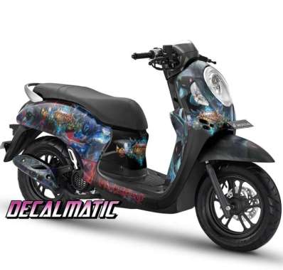 Stiker Full Body + Decal Dashboard Honda Scoopy 2012-2023 ML Helcurt 2012- 2016