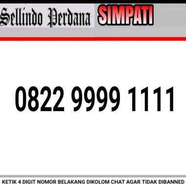 nomor cantik simpati 822 9999 1111