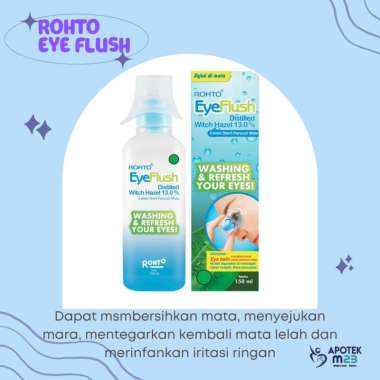 Rohto Eye Flush 150 Ml Cairan Steril Pencuci Mata