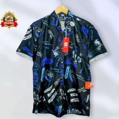 Kemeja Pria Motif Pantai Baju Distro Surfing Motif Print Daun Kotak Bunga Pantai Bisa Pilih Motif ly