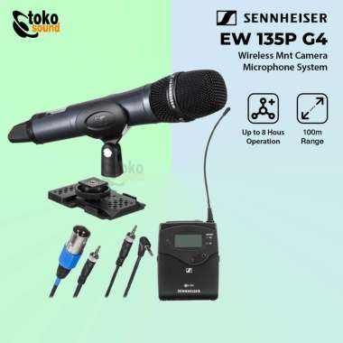 Sennheiser EW 135P G4 - Camera Mount Wireless Handheld Mic Original