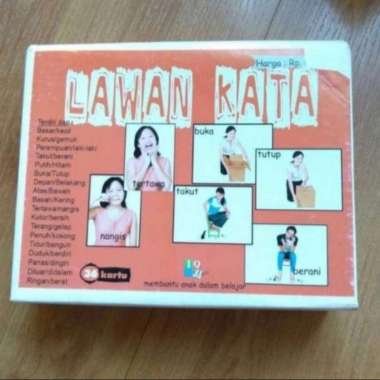 kartu lawan kata orang Multicolor