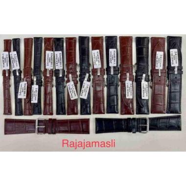 Tali Jam Tangan Leather Croco 12mm 14mm 16mm 18mm 20mm 22mm 24mm 26mm Tali Cokelat Hitam 26mm COKLA