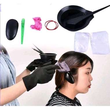 Alat Cat Rambut 1 Set Lengkap Isi 8 Pcs Peralatan Cat Rambut