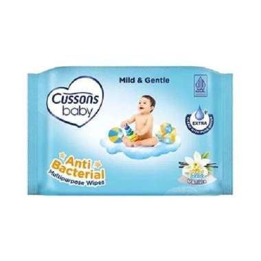 Tisu Basah Cussons Baby Wipes [Buy 1 Get 1] / TISSUE BASAH Biru