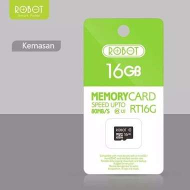 MEMORY MICRO SD CARD ROBOT RT8G, RT16G CLASS 10 16 GB