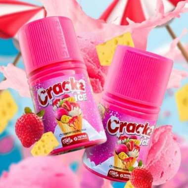 Crackz Ice Strawberry Cheese Ice Cream 60ML by Tetra x VON - Liquid FB 9MG 60ML