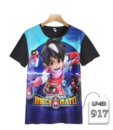 Kaos Mechamato Kaos Kartun TV Favorit Anak #LP3D-917 - DEWASA DEWASA - 2XL
