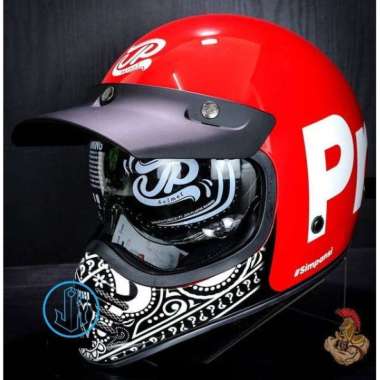 Terlaris Jpx Helm Jp Signature Prediksi | Red Ferarri | Retro Classic