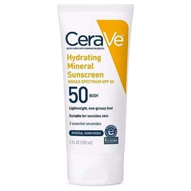 CeraVe 100% Mineral Sunscreen SPF 50 Body Sunscreen
