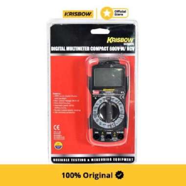 Krisbow Alat Ukur Digital Multimeter Compact 600v Dengan Ncv