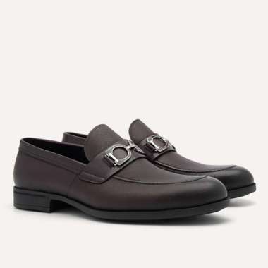 PM153 PEDRO MEN ORIGINAL LOAFER SLIP ON FORMAL PANTOFEL SHOES DARK BROWN