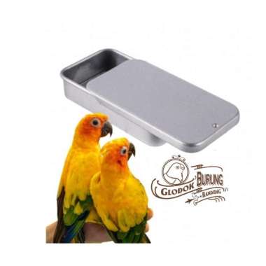 Wadah pakan burung Parrot pointer box kecil tempat makan rewerd conure