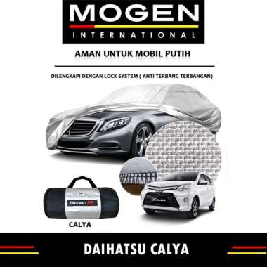 Cover Mobil / Sarung Mobil CALYA Merk FUSION R / Cover Mobil Putih Fusion R