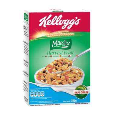 KELLOGS MUESLIX HARVEST FRUIT 355GR