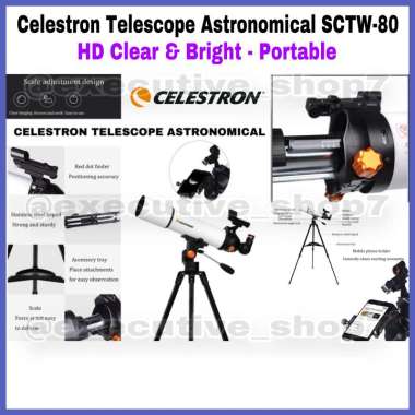 Celestron Telescope Astronomical SCTW-80 - HD Clear & Bright - Portable