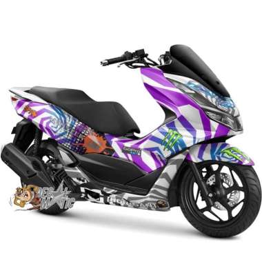 Decal Stiker Full Body Motor Honda PCX 160 / PCX150 Hoonigan PCX 150 Putih