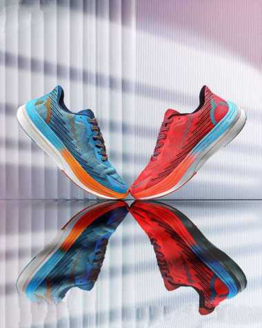 ortuseight hypersonic 1.2 cyan ortrange/ peachcyan sepatu running original ortuseight 43 peach