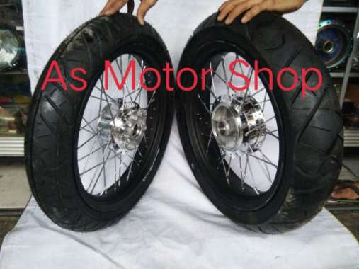 Sepaket velg set sprint xd 185 - 215 x 17 vixion old vixion new Rxking Multicolor