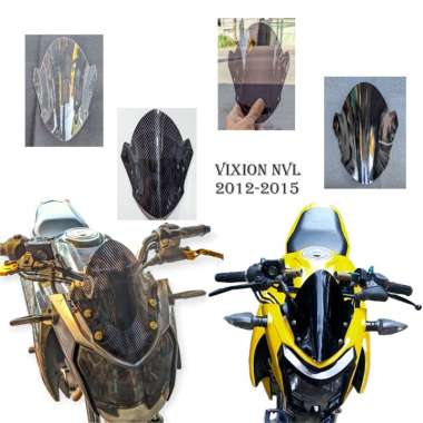 windshield vixion NVL 2012-2015 - visor motor variasi Yamaha VIXION Hitam Pekat