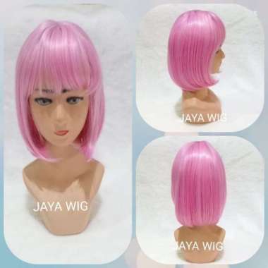 Wig Warna /Wig Cosplay /Wig Rambut /Rambut Palsu Wanita /Wig Pendek Multicolor