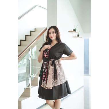 DRESS TILE MUTIARA MEWAH DRESS KONDANGAN | DRESS TENUN | ATASAN TENUN | BLOUSE TENUN PEACH TILE