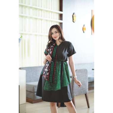 DRESS TILE MUTIARA MEWAH DRESS KONDANGAN | DRESS TENUN | ATASAN TENUN | BLOUSE TENUN GREEN TILE