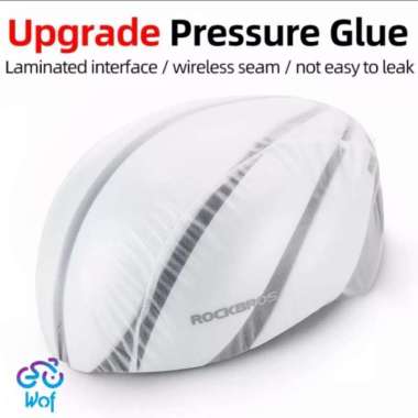 Cover Helm Sepeda Rockbros Windproof - Tutup Pelindung Helm Up Grade White
