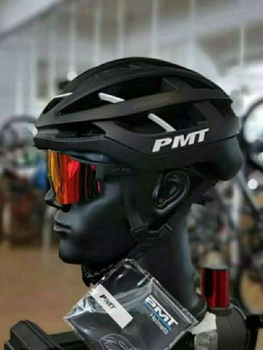 Helm Sepeda PMT Type Hayes Helm PMT Hayes Not Rockbros Not Cairbul Hitam Size L