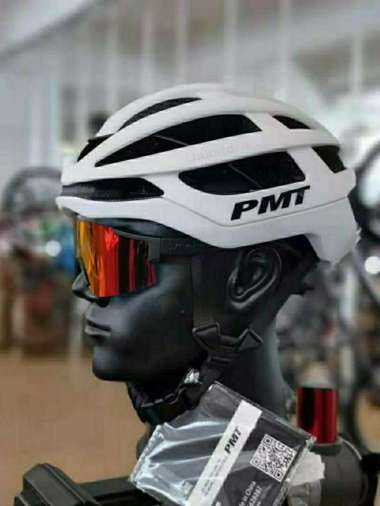 Helm Sepeda PMT Type Hayes Helm PMT Hayes Not Rockbros Not Cairbul Putih Size M