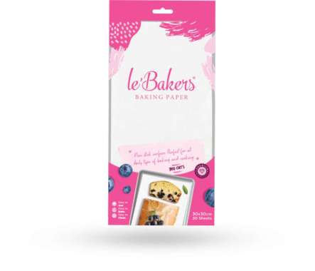 Le'Bakers PRE-CUT BAKING PAPER 30X30CM