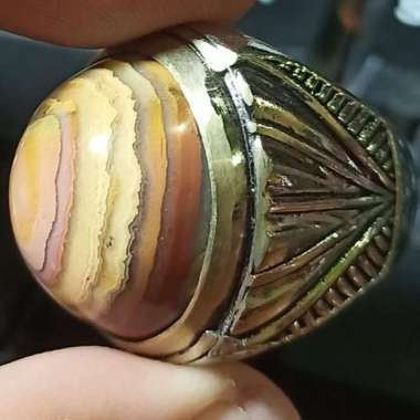 Akik Cincin Batu Natural Motif Gambar Mata Dewa Puser Bumi UnikAntik21