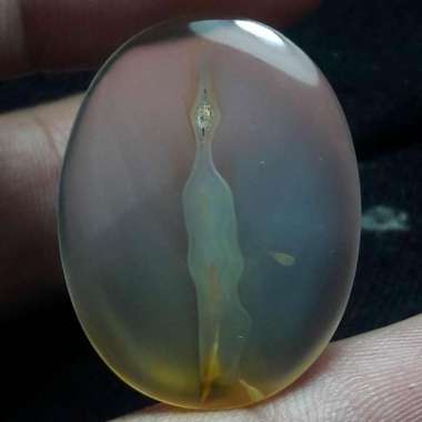 Akik Natural Batu Kristal Motif Gambar Hantu Pocong Ghost Indo Antik 1