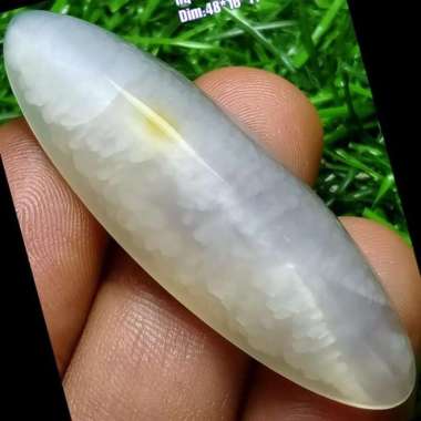 Akik Natural Batu Pandan Kapas Semu Nanas Sutra Merah Lumut OliAntik48