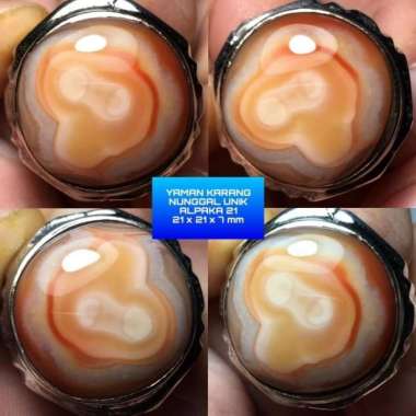 Cincin Akik Batu Natural Yaman Karang Nunggal Motif Gambar Unik Antik