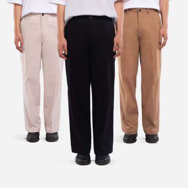 Kasual Celana Chino Wide Pant XL Cosmic Cream