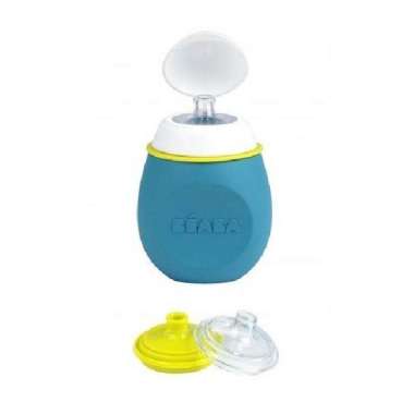 Beaba Baby Squeeze 2 in1 Storage Food Pouch With Spout Biru