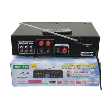 AMPLI AMPLIFIER NETSTAR NSA 525 ORIGINAL, BLUETOOTH KARAOKE