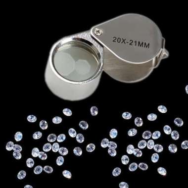 Mini 20X Jewelry Diamond Loupe Magnifier Multicolor