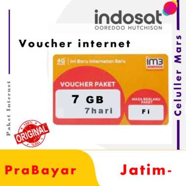 Voucher Indosat 7GB 7Hari, vocher kuota internet indosat Freedom 7GB 7hari JATIM