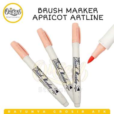 BRUSH MARKER ARTLINE / ARTLINE BRUSH SUPREME / SPIDOL KALIGRAFI APRICOT
