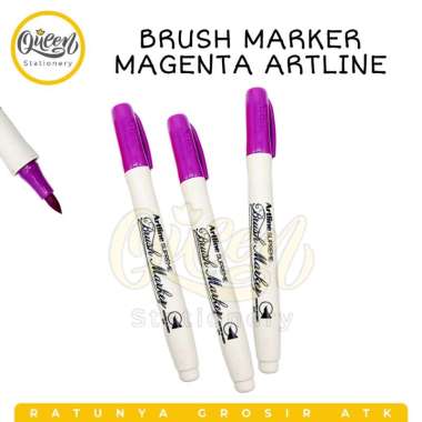 BRUSH MARKER ARTLINE / ARTLINE BRUSH SUPREME / SPIDOL KALIGRAFI MAGENTA