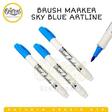 BRUSH MARKER ARTLINE / ARTLINE BRUSH SUPREME / SPIDOL KALIGRAFI SKYBLUE